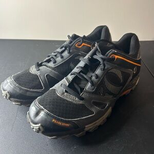 Pearl Izumi Men's X-Alp Seek V Black/Grey/Orange Bike Clip-In Shoes - Size 47